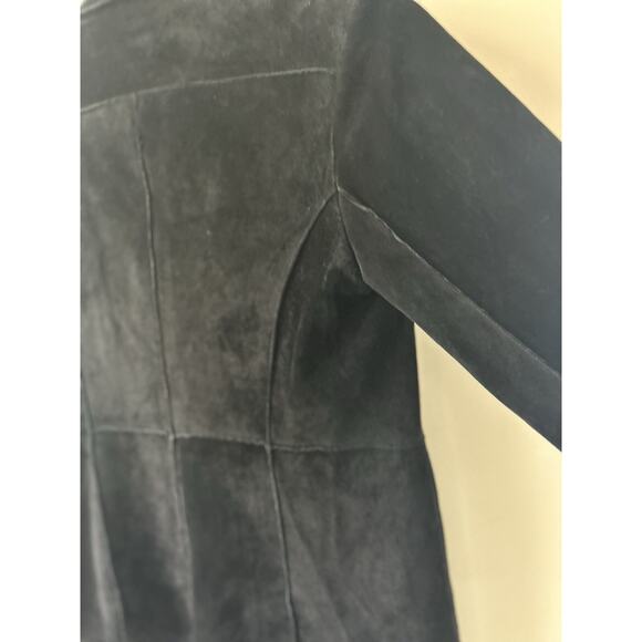 VTG Nancy Bolen City Girl Suede Jacket Sm Womens Leather Boho Black Whimisgoth - Picture 13 of 16